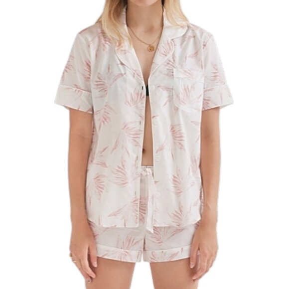 Desmond & Dempsey Other - 195$ Desmond & Dempsey Cotton Deia Short Pajama Set Women's Size M White Pink